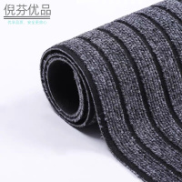 倪芬优品 精选丙纶七条纹TPR材质防滑地垫(可定制尺寸) 1平方/米