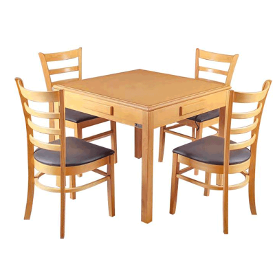 企来实木棋牌桌 800*800*750mm 张