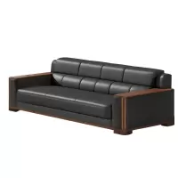 企来牛皮实木三人沙发 2050*900*920mm 个