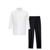 华敏 厨师套装 白服 套