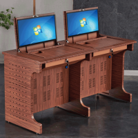 爱得帮仿木皮钢制翻转桌 1600*600*750mm 组