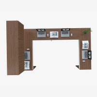 爱得帮办公电脑桌 8000*400*1800mm 组