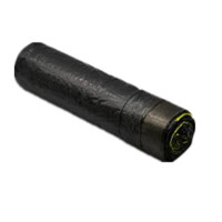 瑞晋鸢 黑色连卷平口垃圾袋