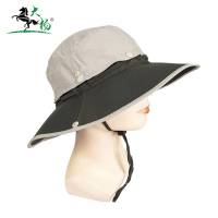大杨遮阳防护帽 可拆卸渔夫帽 透气太阳帽 军绿款 892 /顶