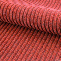 朗茨 复合条纹地垫 防滑吸水地毯 可定制 宽0.9*1米长 红色 1米