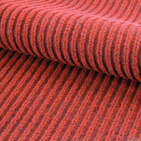 朗茨 复合条纹地垫 防滑吸水地毯 可定制 宽1.2*1米长 红色 1米