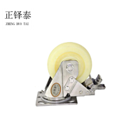 正铎泰 加厚尼龙刹车轮5寸 125mm /个