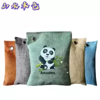 山水本色 麻布碳包竹炭包活性炭 500克 包