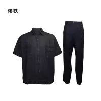 伟铁,工作服,夏装 灰蓝 棉制 WT02 套