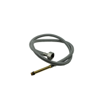 南方卫通 不锈钢混编单头进水管 冷热水龙头尖头进水软管4分 80cm NF-115 根