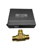 南方卫通 全铜内外丝三通接头 内外螺纹三通接头 燃气.水暖配件 4分全外丝加厚三通