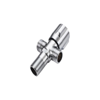 南方卫通 全铜双用三角阀 一进二出三通角阀 加厚三角阀止水阀 4分NF-003 个