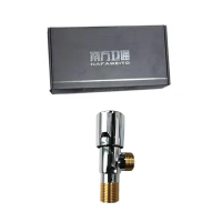 南方卫通全铜三角阀铜牙 冷热水三角阀 面盆菜盆马桶水箱热水器冷热水通用止水阀 4分NF -002个