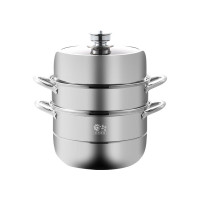 火象龙腾四海时来运转三层蒸锅30cm