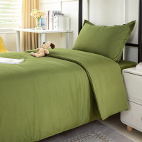 星思宇 纯棉军绿四件套 适合1.2米床