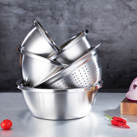 易铂不锈钢盆 洗菜盆沥水篮 纳米铂五件套盆YP-8052