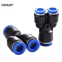 FIXOLID 气管快速接头Y型三通接头 PY-8 个