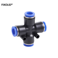 FIXOLID 气管快速接头十字四通接头 PZA-16 个