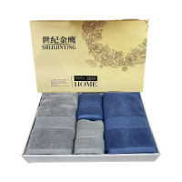 世纪金鹰 毛巾浴巾礼盒四件套 SS101*1套