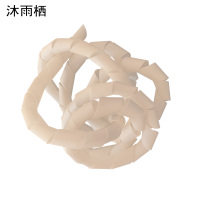 沐雨栖 缠绕管保护套 直径10mm约长10m白 卷