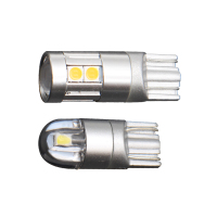 晗枫鸟 汽车示宽灯改装T10高亮灯泡超亮示廓透镜日行车灯冰蓝LED小灯聚光 个