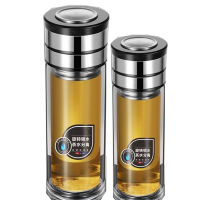 松道 商务直筒双层玻璃杯HY-S23 350ml