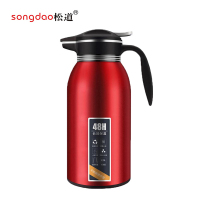 松道 保温壶 不锈钢大容量便携车载旅行保温杯热水壶暖水壶热水瓶暖瓶暖壶保温水壶6系列6系列红色1600ml