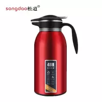 松道 保温壶 不锈钢大容量便携车载旅行保温杯热水壶暖水壶热水瓶暖瓶暖壶保温水壶6系列6系列红色1600ml
