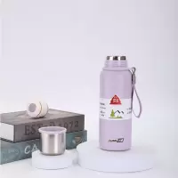 松道 保温杯 食品级车载便携保温杯浅紫色800ML