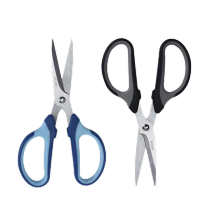 优拉剪刀9364 办公家用剪刀厨房裁缝剪纸刀便携式学生文具精致手工业美工刀 混色