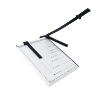 优拉钢制切纸机9384 厚层切纸机A4裁纸刀切纸机小型裁刀手动裁切机名片切卡机裁纸刀