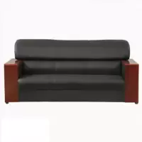 墨之麟办公沙发三人位办公室沙发商务沙发西皮2000×900×840mm 张