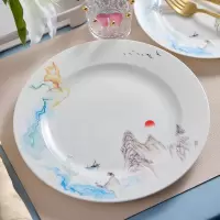 北国风光 江山如画 骨瓷42头餐具TS-0042 套