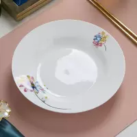 北国风光 花之魅骨瓷金钟碗+汤盘12头餐具 TS-0012 套