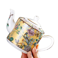 北国风光 绿野仙踪黄色骨瓷中式功夫茶具 TS-0101L 套