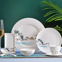 北国风光骨瓷摆台江南人家TS-BT套