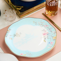 北国风光骨瓷62头骨瓷餐具兰亭序TS-0062套