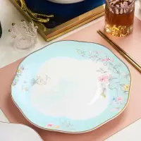 北国风光骨瓷62头骨瓷餐具兰亭序TS-0062套