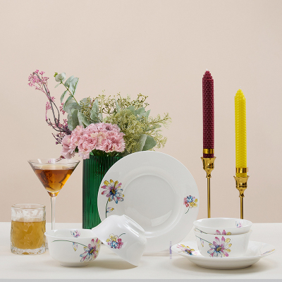 北国风光骨瓷餐具6头花之魅TS-0006套