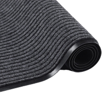 连瑞翔 双条纹防滑地垫 灰色 厚5mm*宽1.6m*15m 卷