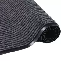 连瑞翔 双条纹防滑地垫 灰色 厚5mm*宽1.6m*15m 卷