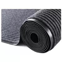 连瑞翔 双条纹防滑地垫 灰色 厚5mm*宽1.8m*15m 卷