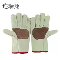 连瑞翔 帆布手套 加厚耐磨 双