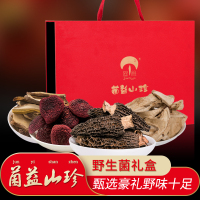 菌益 菌菇干货礼盒羊肚菌礼包山珍年货特产云南菌春节送礼佳品企业采购送客户