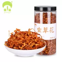 菌益 虫草花150g精选新鲜孢子头北金蛹虫草干货特产 煲汤材料