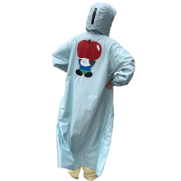 华夏盛锦 时尚便捷式长款雨衣拉链防暴雨女款 件