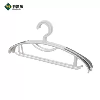 妙简乐 宽肩防滑衣架 白色 组