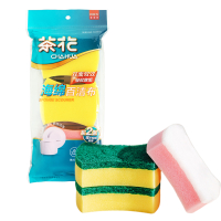 茶花 海绵百洁布(2+1片装) 3片装/套