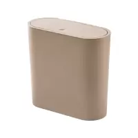 茶花 柯琳弹盖式窄边垃圾桶10.8L/个