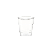 茶花 耀齐一次性PS塑杯140 硬质航空杯140mlx20只/套